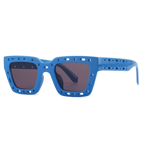 Square Sonnenbrille UV400 Schutz Retro Modern Hohl Perforiert PC Rahmen Mode Brillen Für Damen Und Herren
