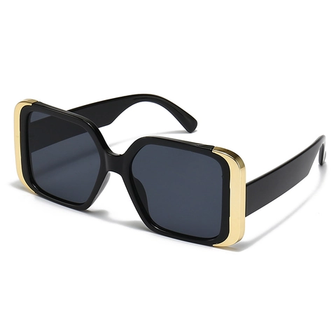 Modern Oversized Square Cat Eye Sunglasses For Women PC Frame UV400 Protection Metal Trim Vintage Fashion Eyewear
