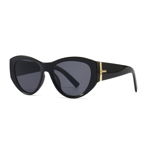 Mode Katzenaugen Sonnenbrille Für Damen Retro Verlaufsgläser UV400 Schutz Metall T Dekor Schmetterlingsrahmen Vintage Brillen