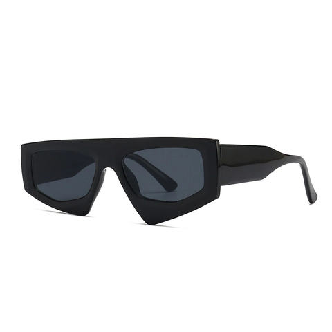 Geometrische Irreguläre Rahmen Sonnenbrille PC Material UV400 Schutz Übergroß Retro Avantgarde Trendig Unisex