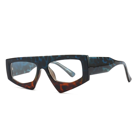 Irregular Geometric Sunglasses PC Thick Frame UV400 Protection Modern Retro Large Eyewear Fashion Streetwear For Women Men