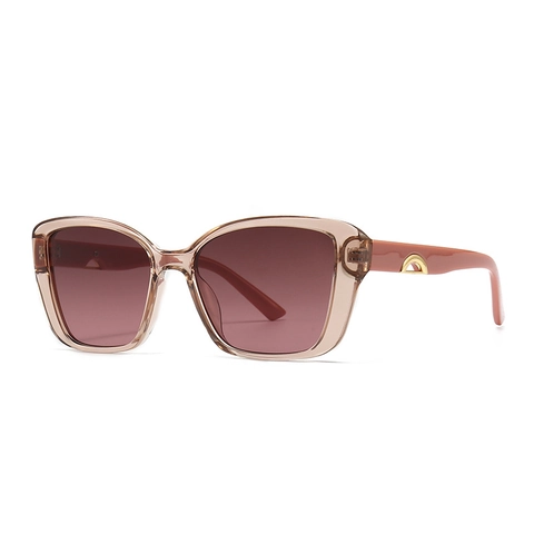 Lunettes De Soleil Œil De Chat Femmes Grand Cadre PC UV400 Verres Dégradés Vintage Mode Métal