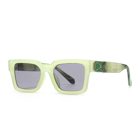 Occhiali Da Sole Quadrati Retro Motivo Marmo Protezione UV400 Montatura Grande Occhiali Alla Moda Per Donna E Uomo