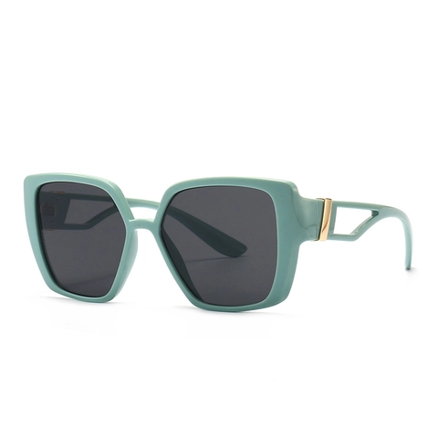 Oversized Square Sunglasses Fashion Cat Eye PC Frame UV400 Protection Hollow Metal Temple Decor Vintage INS For Women