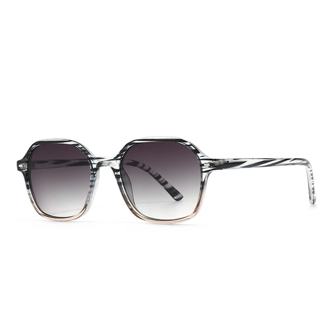 Gafas De Sol Hexagonales Retro Montura De Plástico Extragrande Protección UV400 Moda Para Hombres Y Mujeres Exterior