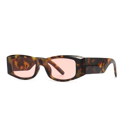 Retro Rechteckige Sonnenbrille Kunststoffrahmen AC Gläser UV400 Schutz Mode Moderne Street Style Vintage Brillen Für Frauen