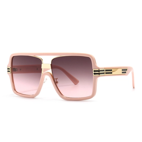 Große Quadratische Sonnenbrille PC Metall UV400 Schutz Retro Modern Streetwear Für Damen Herren