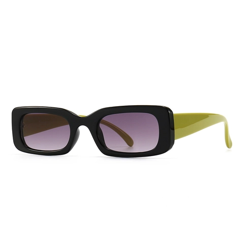 Occhiali Da Sole Rettangolari Retro Stile Y2K Protezione UV400 Montura PC Lenti Sfumate Moda Per Uomini Donne