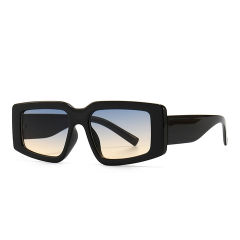 Occhiali Da Sole Retro Rettangolo Cornice Spessa Protezione UV400 Moda Occhiali Quadrati Per Donne Uomini Stile Ins