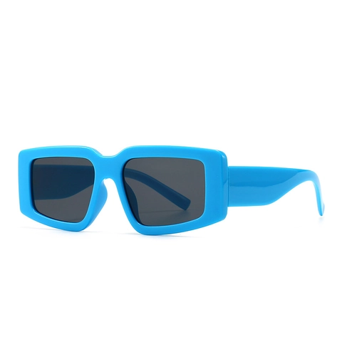 Occhiali Da Sole Retro Rettangolo Cornice Spessa Protezione UV400 Moda Occhiali Quadrati Per Donne Uomini Stile Ins