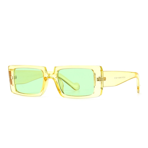 Occhiali Da Sole Rettangolari Retrò Montatura In PC Vintage Protezione UV400 Stile Rock Ins Per Donna Uomo