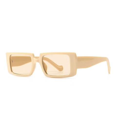 Occhiali Da Sole Rettangolari Retrò Montatura In PC Vintage Protezione UV400 Stile Rock Ins Per Donna Uomo