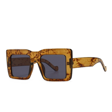 Square Sunglasses PC Frame UV400 Protection Oversized Flat Top Retro Classic Vintage Eyewear For Women