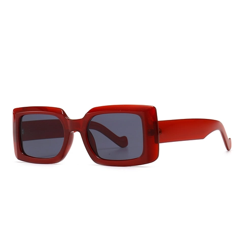 Occhiali Da Sole Rettangolari Retro Montatura Quadrata In PC Protezione UV400 Moda Moderna Per Uomini Donne