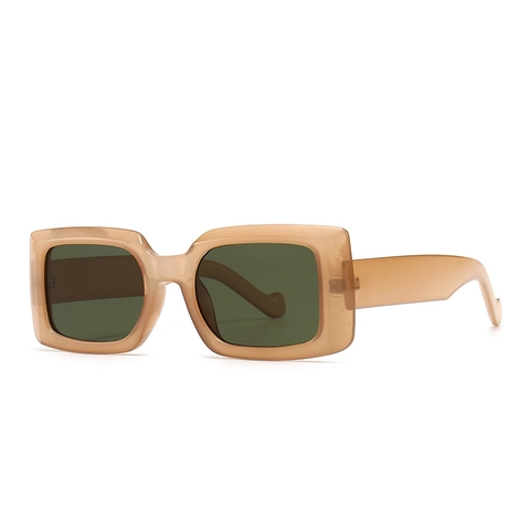 Occhiali Da Sole Rettangolari Retro Montatura Quadrata In PC Protezione UV400 Moda Moderna Per Uomini Donne