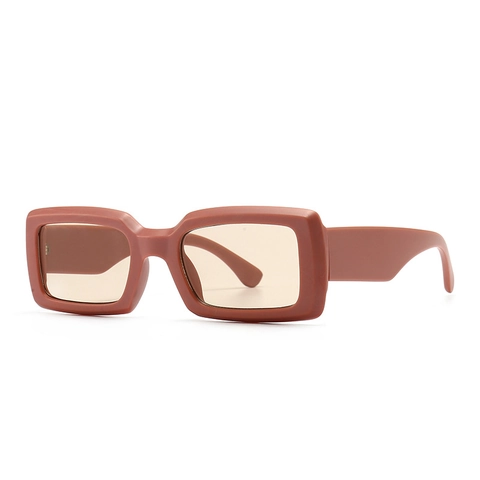 Gafas De Sol Rectangulares Retro Moda Montura Ancha Protección UV400 Gafas De PC Para Hombres Mujeres Estilo Y2K