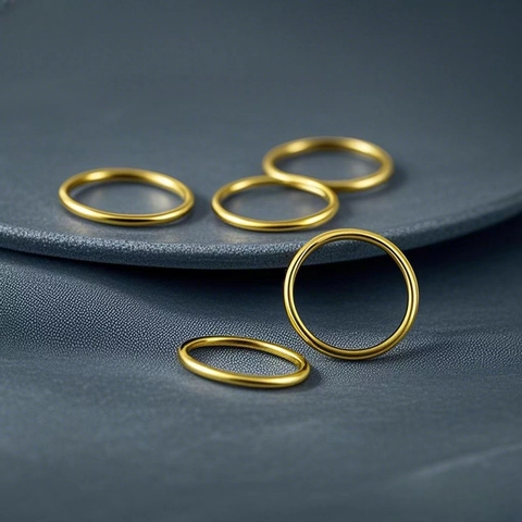 Anillo De Acero Inoxidable Minimalista Banda Delgada Lisa Pulida Joyería Para Mujer Estilo Chic