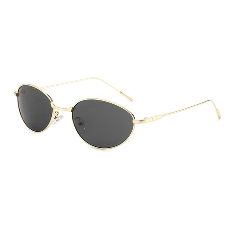Occhiali Da Sole Cat Eye Donna Montatura In Metallo Ovale Retro Moda Protezione UV400 Occhiali Di Tendenza