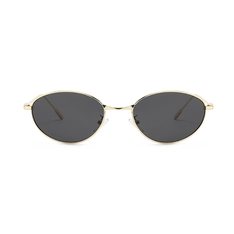 Gafas De Sol Ovaladas Ojo De Gato Montura De Metal Protección UV Retro Y2K Estilo Punk Futurista Para Hombre Mujer