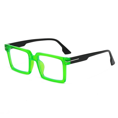 Square Eyeglasses Frames PC Anti-Blue Light Fashion Retro Metal Decoration For Women Men