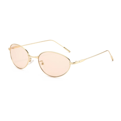 Occhiali Da Sole Cat Eye Donna Montatura In Metallo Ovale Retro Moda Protezione UV400 Occhiali Di Tendenza