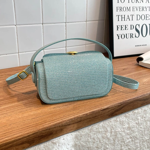 Glitzer Pailletten Damen Umhängetasche PU Box Quadratische Abendhandtasche Crossbody Party Schick Elegant Mode