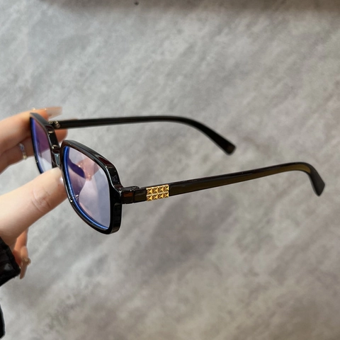 Occhiali Da Vista Anti Luce Blu Donna Montatura Quadrata Moda Occhiali Per Computer Plastica Rivetti In Metallo