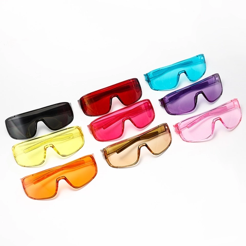 Occhiali Da Sole Shield Oversized Montatura In Plastica PC Antivento UV400 Ciclismo Sport All'aperto Futuristico Unisex