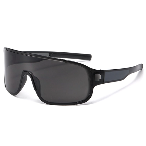 Occhiali Da Sole Shield Oversized Montatura In Plastica PC Antivento UV400 Ciclismo Sport All'aperto Futuristico Unisex