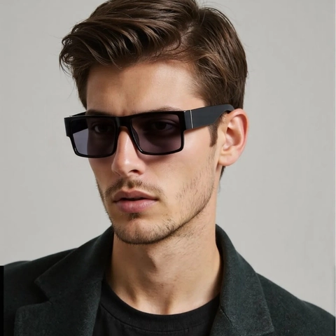 Men Polarized Sunglasses UV Protection PC Frame Square Rectangular Outdoor Driving Fashion Eyewear