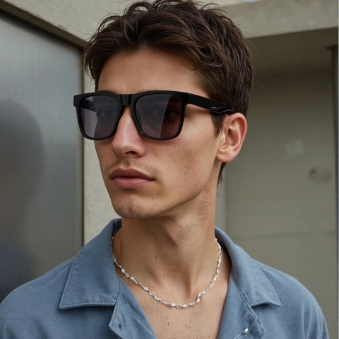 Polarized Sunglasses Men Square Frame UV400 Protection PC Lens For Outdoor Driving Cycling Fashion Eyewear