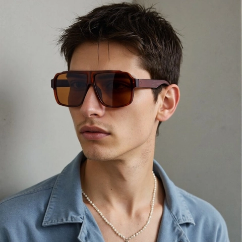 Aviator Sunglasses Polarized UV400 Protection PC Lens Plastic Frame Vintage Punk Style Outdoor Sports Eyewear Unisex