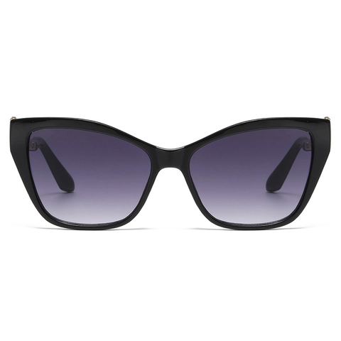 Occhiali Da Sole Cat Eye Oversize Con Aste In Metallo A Serpente Montatura Quadrata Retrò UV400 Per Donna