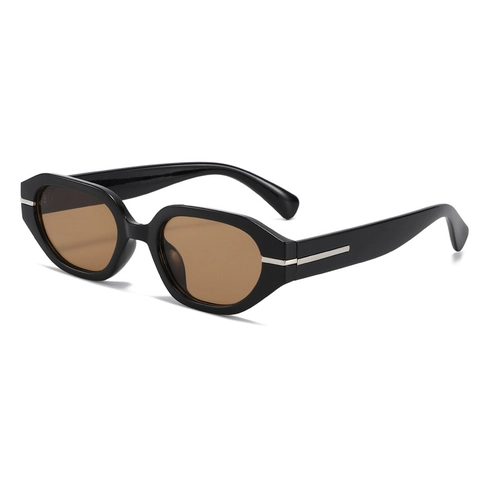 Gafas De Sol Irregulares Cat Eye Vintage Retro Marco Pequeño Protección UV400 Plástico Con Decoración Metal Moda