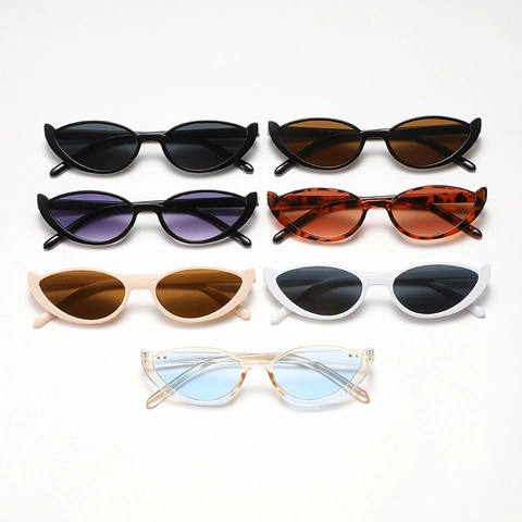 Occhiali Da Sole Cat Eye Retrò Protezione UV400 Montatura In Plastica Vintage Moda Per Donna