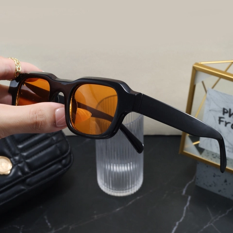 Gafas De Sol Cuadradas Montura De Plástico Lente AC Retro Pequeñas Protección UV Hip Hop Fiesta Moda Para Mujeres