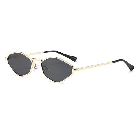 Occhiali Da Sole Esagonali Geometrici Donna Montura Metallo Protezione UV400 Retro Poligono Moda Esterno Stile Ins
