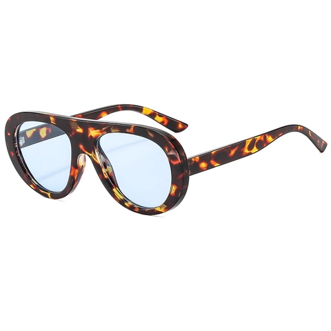 Lunettes De Soleil Aviateur Surdimensionnées Mode Grand Cadre Protection UV400 PC Plastique Pour Femmes Hommes Style Vintage