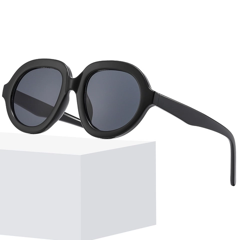 Gafas De Sol Sobredimensionadas Retro Mujer Protección UV400 Montura PC Lentes AC Moda Oval Estilo Y2K
