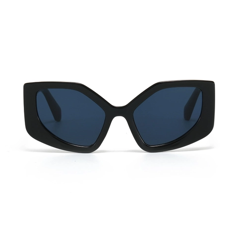 Polygon Sunglasses Plastic Frame AC Lens UV400 Protection Gradient Color Oversized Trendy Cat Eye For Women Men