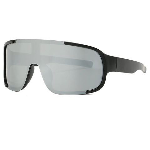 Gafas De Sol Deportivas Escudo Extragrandes A Prueba De Viento Ciclismo UV400 Moda Exterior Hombres Mujeres Marco Plástico
