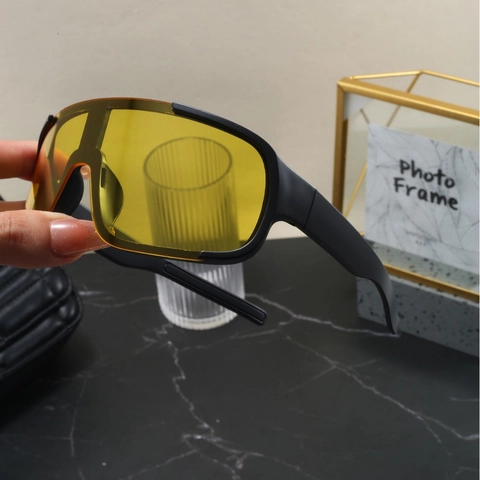 Gafas De Sol Deportivas Escudo Extragrandes A Prueba De Viento Ciclismo UV400 Moda Exterior Hombres Mujeres Marco Plástico