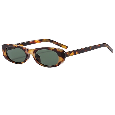 Retro Oval Sonnenbrille PC Rahmen AC Linse UV400 Schutz Leicht Komfortabel Y2K Mode Trendige Brillen
