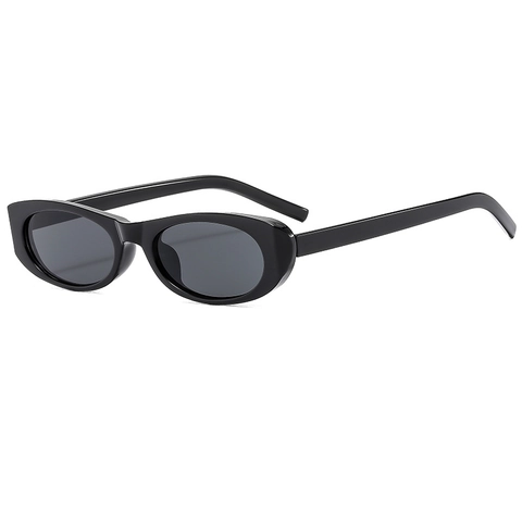 Retro Oval Sonnenbrille PC Rahmen AC Linse UV400 Schutz Leicht Komfortabel Y2K Mode Trendige Brillen