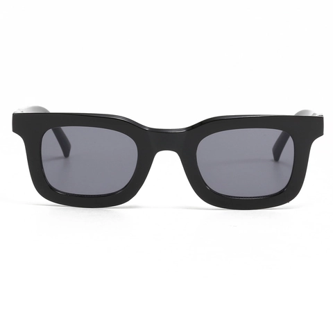 Retro Square Sunglasses Vintage Thick Frame UV400 Protection Plastic Sunshade Eyewear For Women Men
