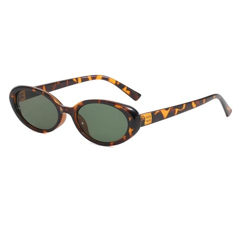 Petites Lunettes De Soleil Ovales Protection UV400 Monture PC Rétro Vintage Style De Rue Tendance Pour Hommes Et Femmes