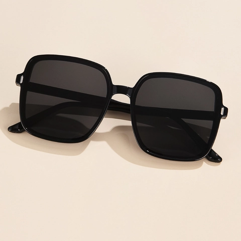 Oversized Square Sunglasses Plastic Frame UV400 Protection Fashion Outdoor Travel Eyewear For Women Men