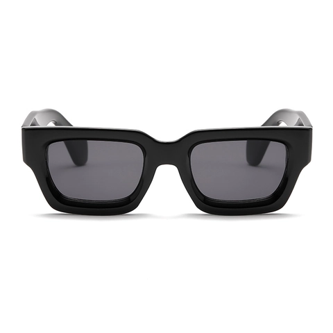 Vintage Square Sunglasses For Women Thick Frame PC UV400 Protection Retro Rectangular Fashion Outdoor Driving Eyewear