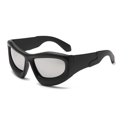 Gafas De Sol Oversized Y2K Montura Gruesa UV400 Lente PC Estilo Cyberpunk Futuro Moda Deportiva Para Hombre Mujer