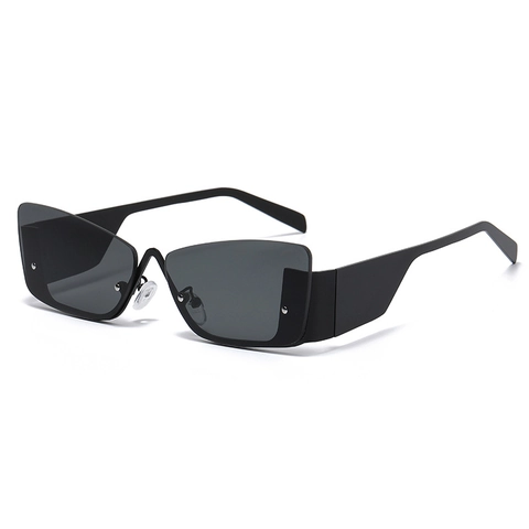Occhiali Da Sole Cat Eye Da Donna Montatura In Metallo Stile Cyberpunk Geometrico Irregolare Protezione UV400 Trendy